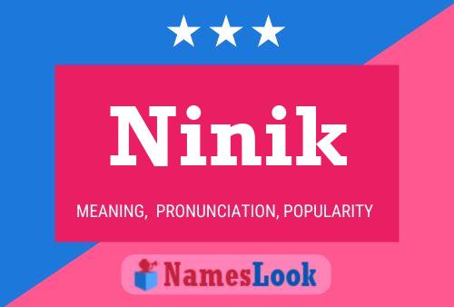 ملصق اسم Ninik