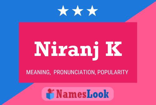 ملصق اسم Niranj K