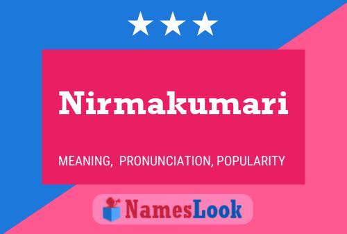 ملصق اسم Nirmakumari