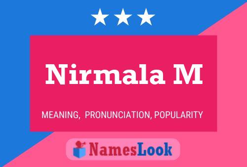 ملصق اسم Nirmala M