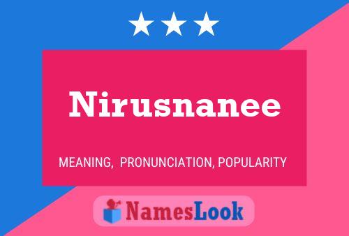 ملصق اسم Nirusnanee