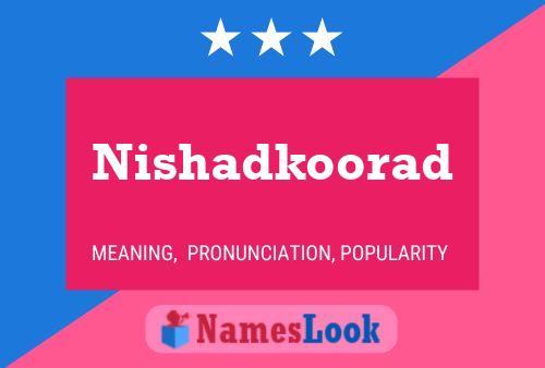 ملصق اسم Nishadkoorad