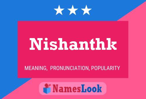 ملصق اسم Nishanthk