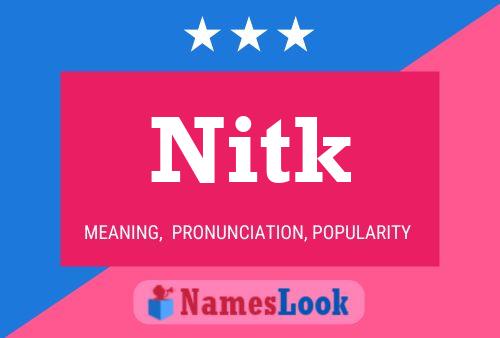 ملصق اسم Nitk