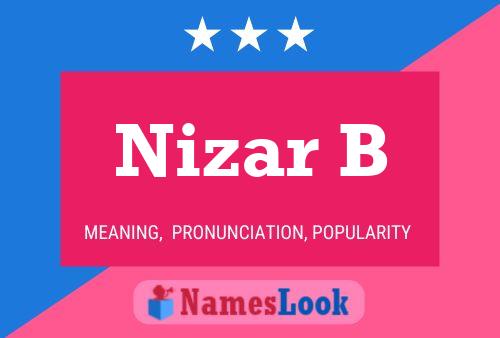 ملصق اسم Nizar B