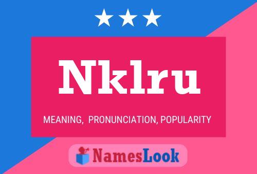 ملصق اسم Nklru