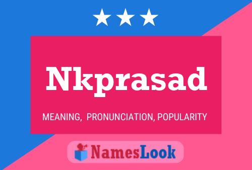 ملصق اسم Nkprasad