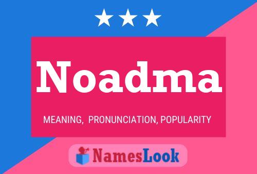 ملصق اسم Noadma