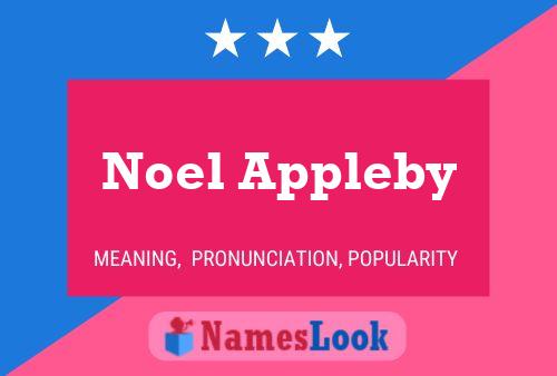 ملصق اسم Noel Appleby