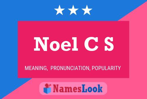 ملصق اسم Noel C S