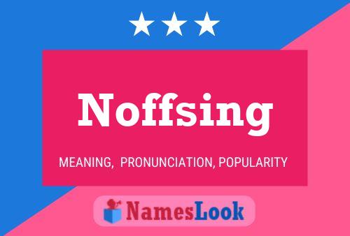 ملصق اسم Noffsing