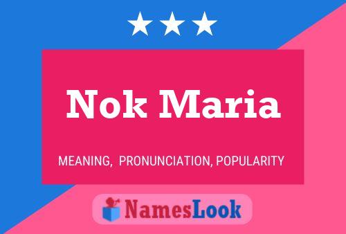 ملصق اسم Nok Maria