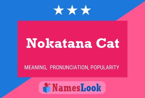 ملصق اسم Nokatana Cat