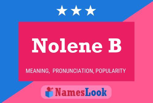 ملصق اسم Nolene B