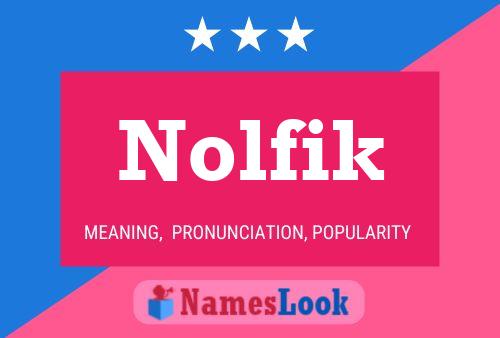 ملصق اسم Nolfik