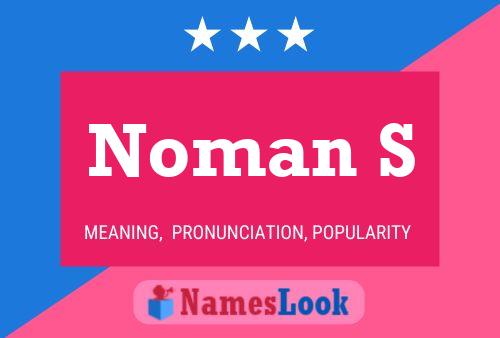 ملصق اسم Noman S