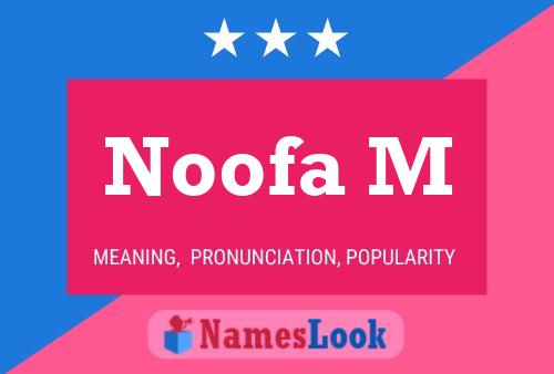 ملصق اسم Noofa M