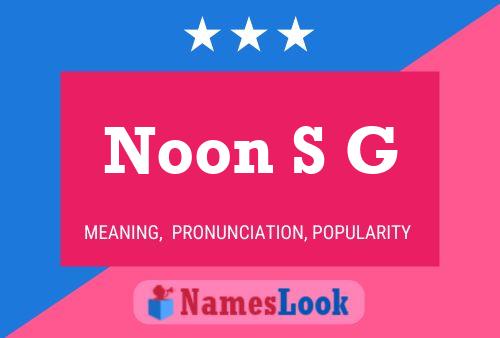 ملصق اسم Noon S G