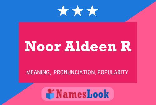 ملصق اسم Noor Aldeen R