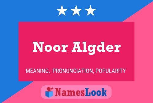 ملصق اسم Noor Algder