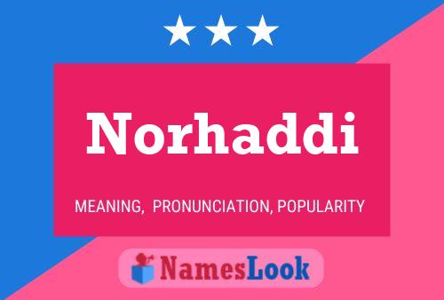 ملصق اسم Norhaddi