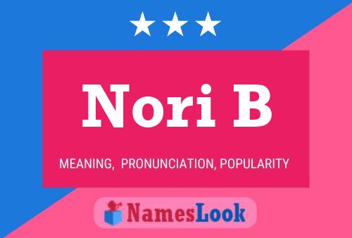 ملصق اسم Nori B