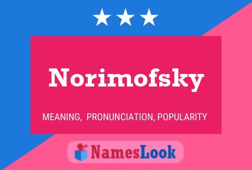 ملصق اسم Norimofsky