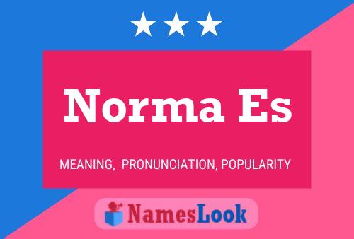 ملصق اسم Norma Es