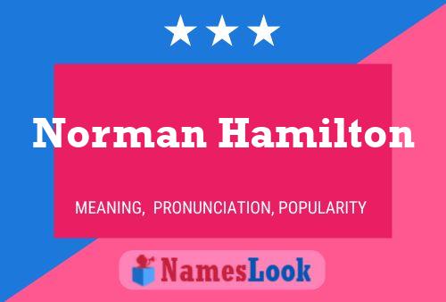 ملصق اسم Norman Hamilton