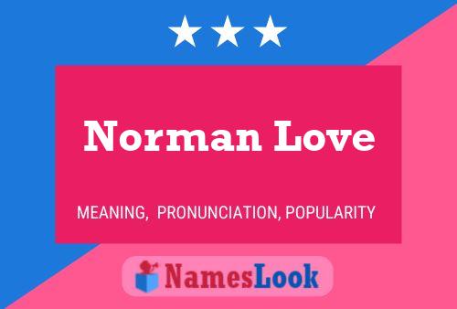 ملصق اسم Norman Love