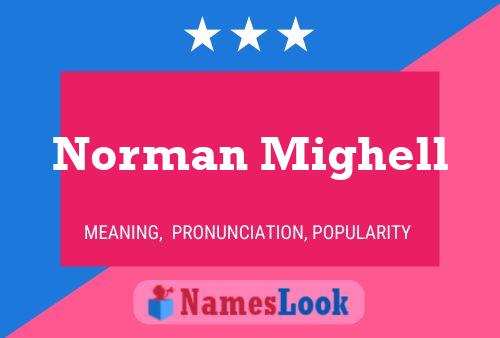 ملصق اسم Norman Mighell