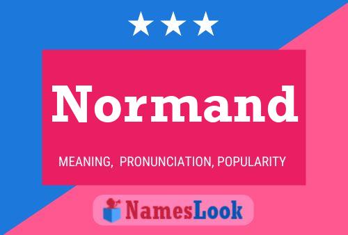 ملصق اسم Normand