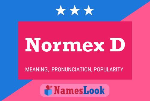 ملصق اسم Normex D