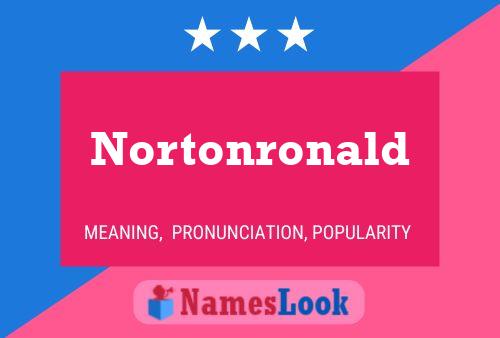 ملصق اسم Nortonronald