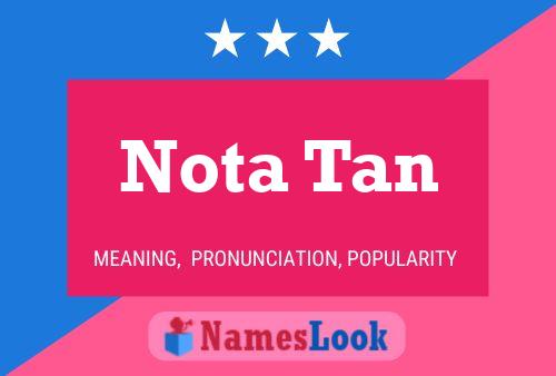 ملصق اسم Nota Tan