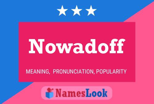 ملصق اسم Nowadoff