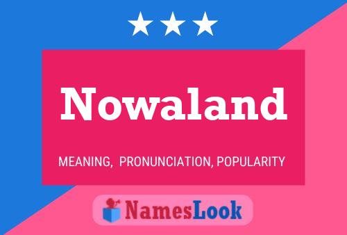 ملصق اسم Nowaland