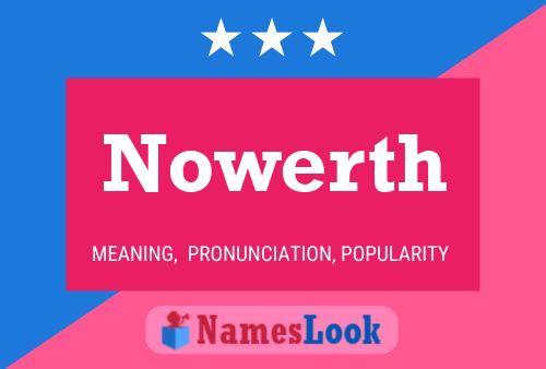 ملصق اسم Nowerth