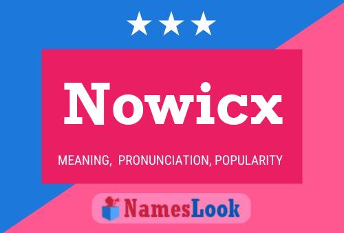 ملصق اسم Nowicx