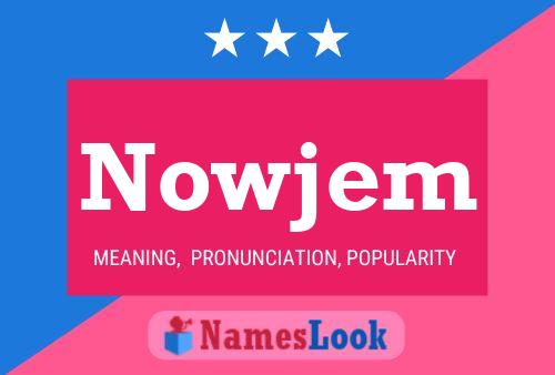 ملصق اسم Nowjem