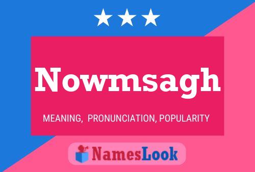 ملصق اسم Nowmsagh