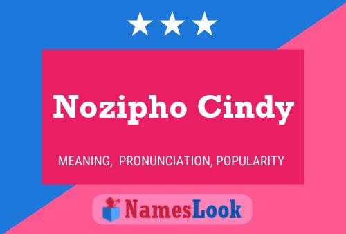 ملصق اسم Nozipho Cindy