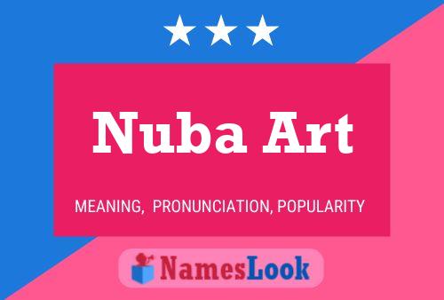 ملصق اسم Nuba Art