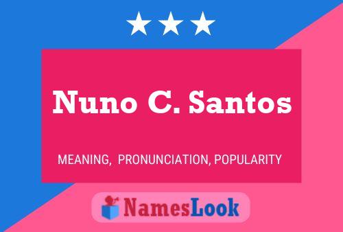 ملصق اسم Nuno C. Santos