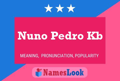 ملصق اسم Nuno Pedro Kb