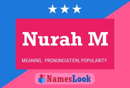 ملصق اسم Nurah M