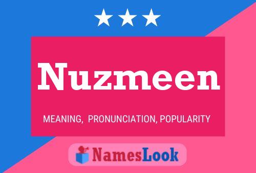 ملصق اسم Nuzmeen