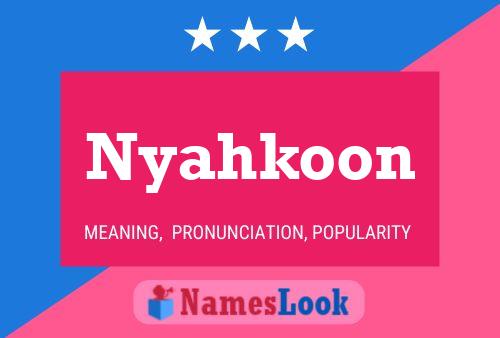 ملصق اسم Nyahkoon