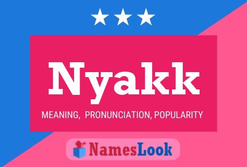 ملصق اسم Nyakk