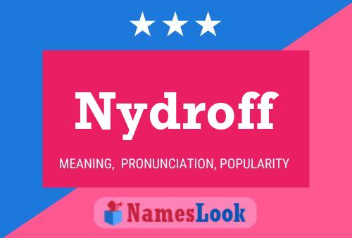 ملصق اسم Nydroff